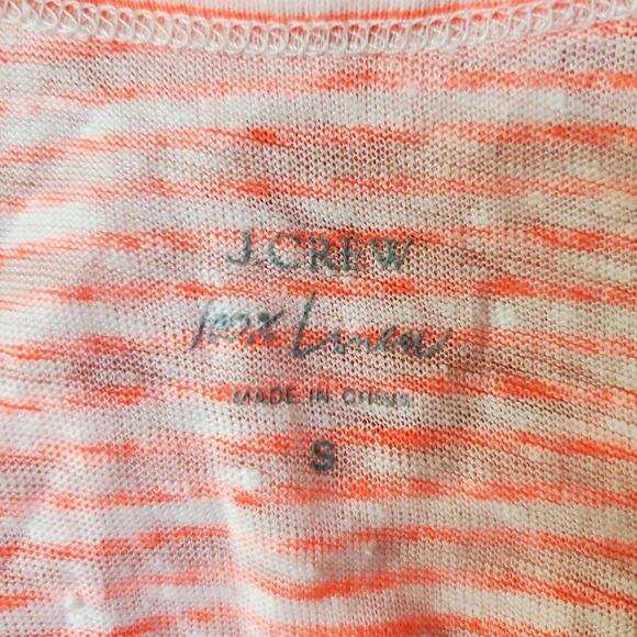 J. Crew Pink Striped Tank Top Small - Picture 6 of 7